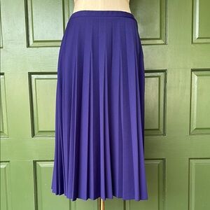 Vintage | Alfred Dunner | Pleated Polyester Midi Skirt | Size 16